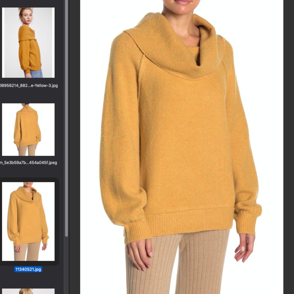 Free People Echo Beach Cowl Neck Sweater